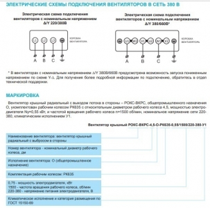 Крышный вентилятор РОКС-ВКРФ-4,0-О-РК935-4,0кВт/3000об/220-380-У1